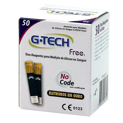 Tiras de Glicose  G-Tech Free - 50 Unidades