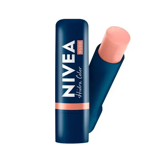 Hidratante Labial Nivea Hidra Color 2 em 1 Nude - 4,8g