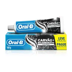 Creme Dental carvão + Bicarbonato Extra Branco Oral-B - 140g