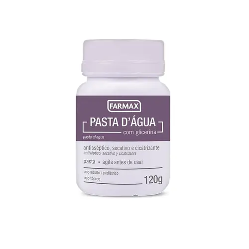 Pasta D' Água com Glicerina Farmax - 120g