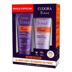 Kit Siàge Eudora Liso Intenso Shampoo 250ml + Condicionador 125ml