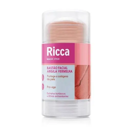 Bastão Facial Argila Vermelha Ricca - 30g