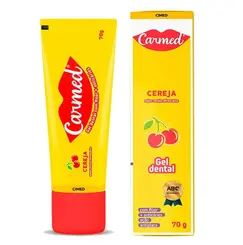 Gel Dental  Cereja Com Flúor Carmed - 70g