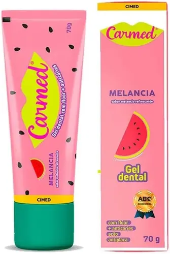 Gel Dental  Melancia Com Flúor Carmed - 70g