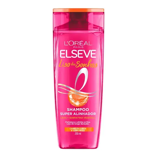 Shampoo Super Alinhador  Liso dos Sonhos Elseve - 200ml