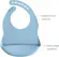 Babador Pega Migalhas Em Silicone Azul Buba - 1 unidade