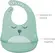 Babador De Silicone Com Pega Migalhas Gumy Verde Buba- 1 unidade