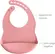 Babador Em Silicone  Pega Migalhas Rosa Buba - 1 unidade