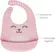 Babador de Silicone com Pega Migalhas Gumy Rosa Buba - 1 unidade