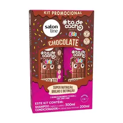 kit Shampoo + Condicionador #Todecacho Chocolate Salon Line kids - 300ml