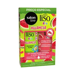 kit Shampoo + Condicionador meu liso kids melancia salon line - 300ml