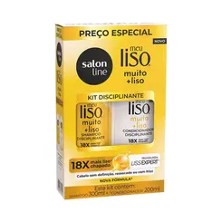kit Shampoo + Condicionador meu liso muito + liso Salon Line - 300ml