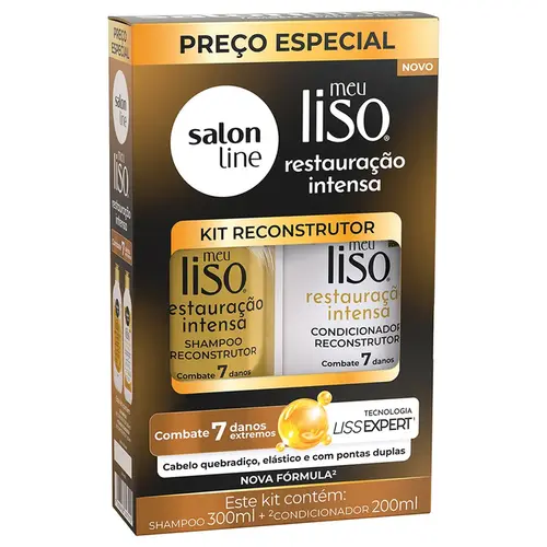 Kit Shampoo + Condicionador Restauração Intensa Salon Line - 300ml