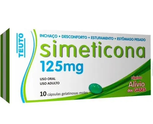 Simeticona 125mg Genérico Teuto -  10 cápsulas