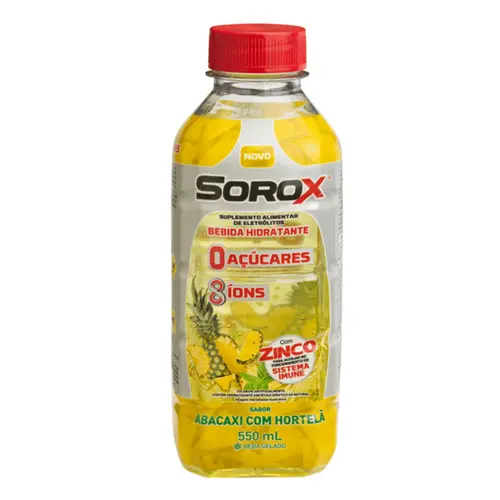 Isotônico Abacaxi com Hortelã Sorox - 550ml