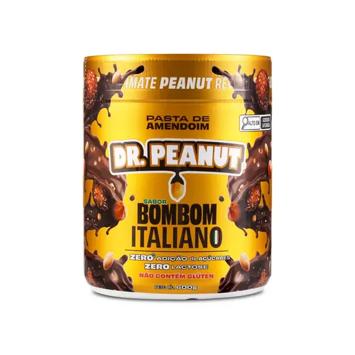 Pasta de Amendoim Sabor Bombom Italiano Dr. Peanut - 600g