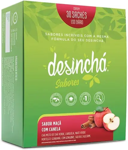 Chá Maçã com Canela Desinchá  - 30 Sachês