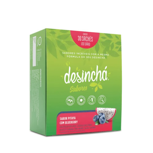 Chá Pitaya com Blueberry  Desinchá - 30 Sachês