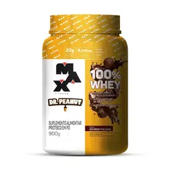 Whey 100% Max Titanium Dr. Peanut Bombom Italiano - 900g
