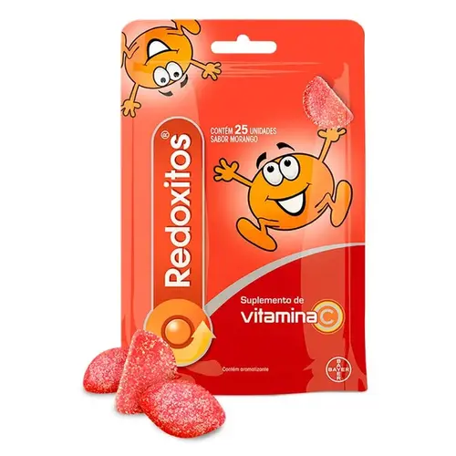 Suplemento De Vitamina C Sabor Morango Redoxitos - 25 gomas