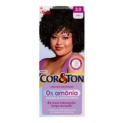 Tintura Creme Niely 0% Amônia 2.0 Preto Cor&Ton  - 1 unidade