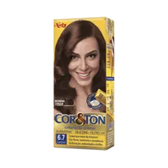 Tinta de Cabelo Permanente Cor&Ton- 6.7 Chocolate Cor&Ton  Niely - 1un