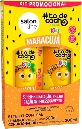 Kit Shampoo + Condicionador To de Cachos Maracujá Salon Line - 300 ml