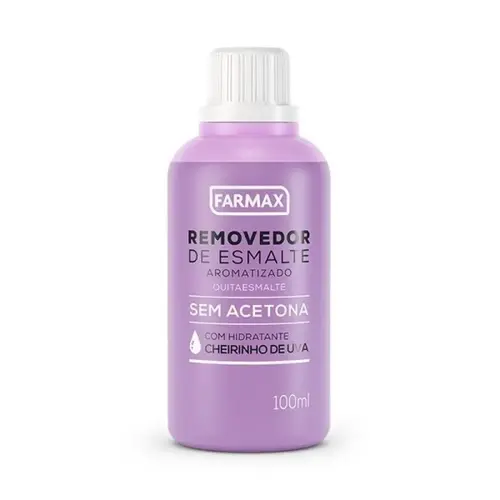 Removedor De Esmalte Sem Acetona Uva Farmax - 100Ml