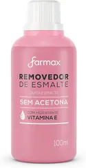 Removedor Esmalte Sem Acetona Hidratante Farmax - 100ml