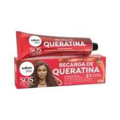 Recarga Queratina Reparação Brilho Sos Cachos Salon Line - 80g