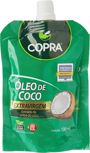Óleo de Coco  Vegano Extra Virgem Copra - 100ml
