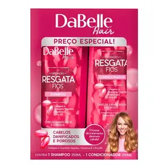 Kit shampoo + condicionador resgata fios Dabelle - 200ml