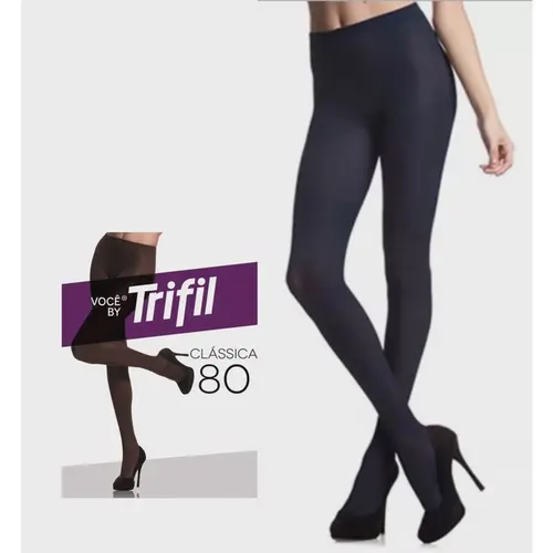 Meia Calça Opaca Fio 80 Preto  G Trifil  - 1Un.