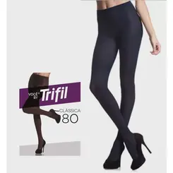 Meia Calça Opaca Fio 80 Preto  G Trifil  - 1Un.