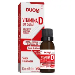 Vitamina D3 Colecalciferol 2000Ui Por Gota Duom - 20Ml