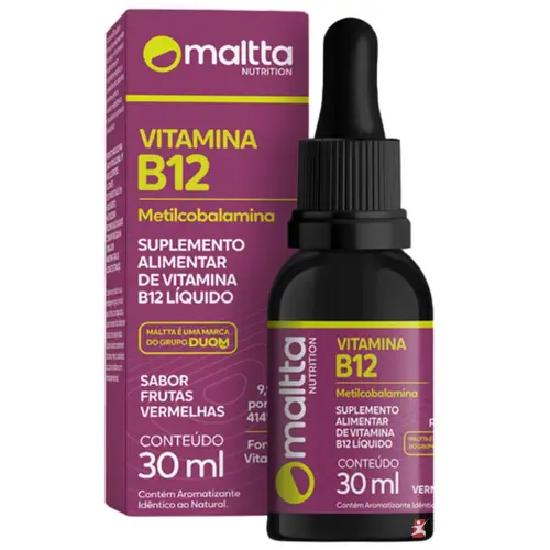 Vitamina B12 Gotas Frutas Vermelhas Duom - 30ml