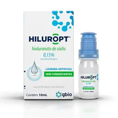 Hiluropt Hialuronato de Sódio 0,15% Solução Oftálmica - 10ml