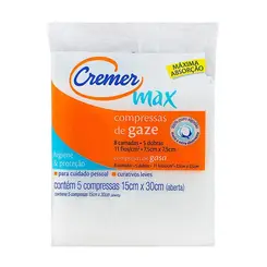 Compressa de Gaze Cremer Max - 5 unidades