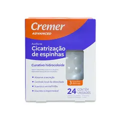 Curativos Hidrocoloide Para Acnes e Espinhas Cremer - 24 Unidades