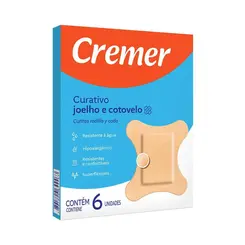 Curativo Hipoalergênico Joelho/Cotovelo Cremer - 6 Unidades