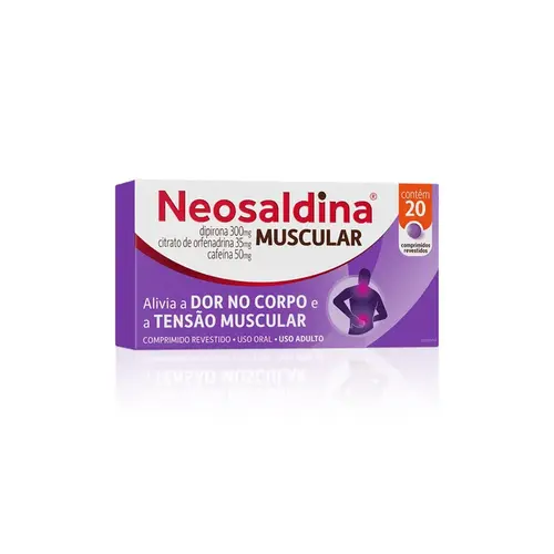 Neosaldina Analgésico e Relaxante Muscular - 20 comprimidos