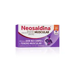Neosaldina Analgésico e Relaxante Muscular - 20 comprimidos