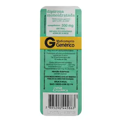 Dipirona Monoidratada 500mg Genérico Nova Química - 10 comprimidos