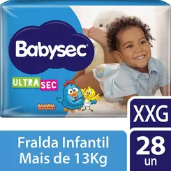 Fralda  Ultrasec Galinha Pintadinha Mega XXG Babysec - 28 unidades