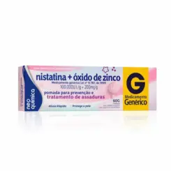 Nistatina 100000UI/g + Óxido de Zinco 200mg/g Genérico Neo Química  - 60g