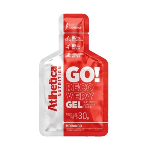 Energético Go! Recovery Gel Morango  Atlhetica Nutrition - 30G