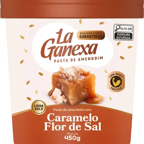 Pasta de Amendoim Caramelo Flor de Sal La Ganexa - 450g