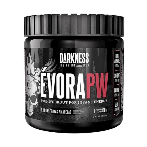 Pré-Treino Integralmédica Évora Pw Darkness Frutas Amarelas - 300g