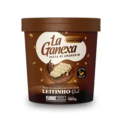 Pasta de Amendoim sabor Leitinho Black com Whey Protein La Ganexa - 450g