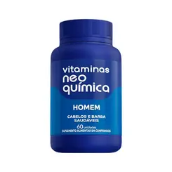 Vitamina Homem Cabelos e Barba Saudáveis  Neo Química - 60 comprimidos